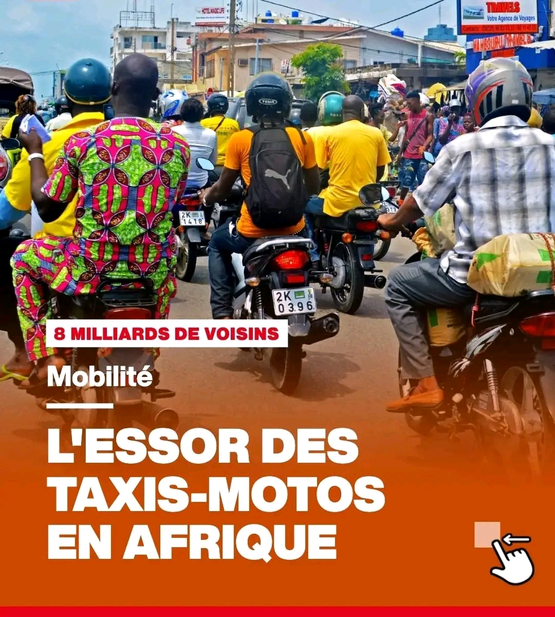 Afrique : les taxis-motos omniprésents, entre opportunité de mobilité et défis urbains