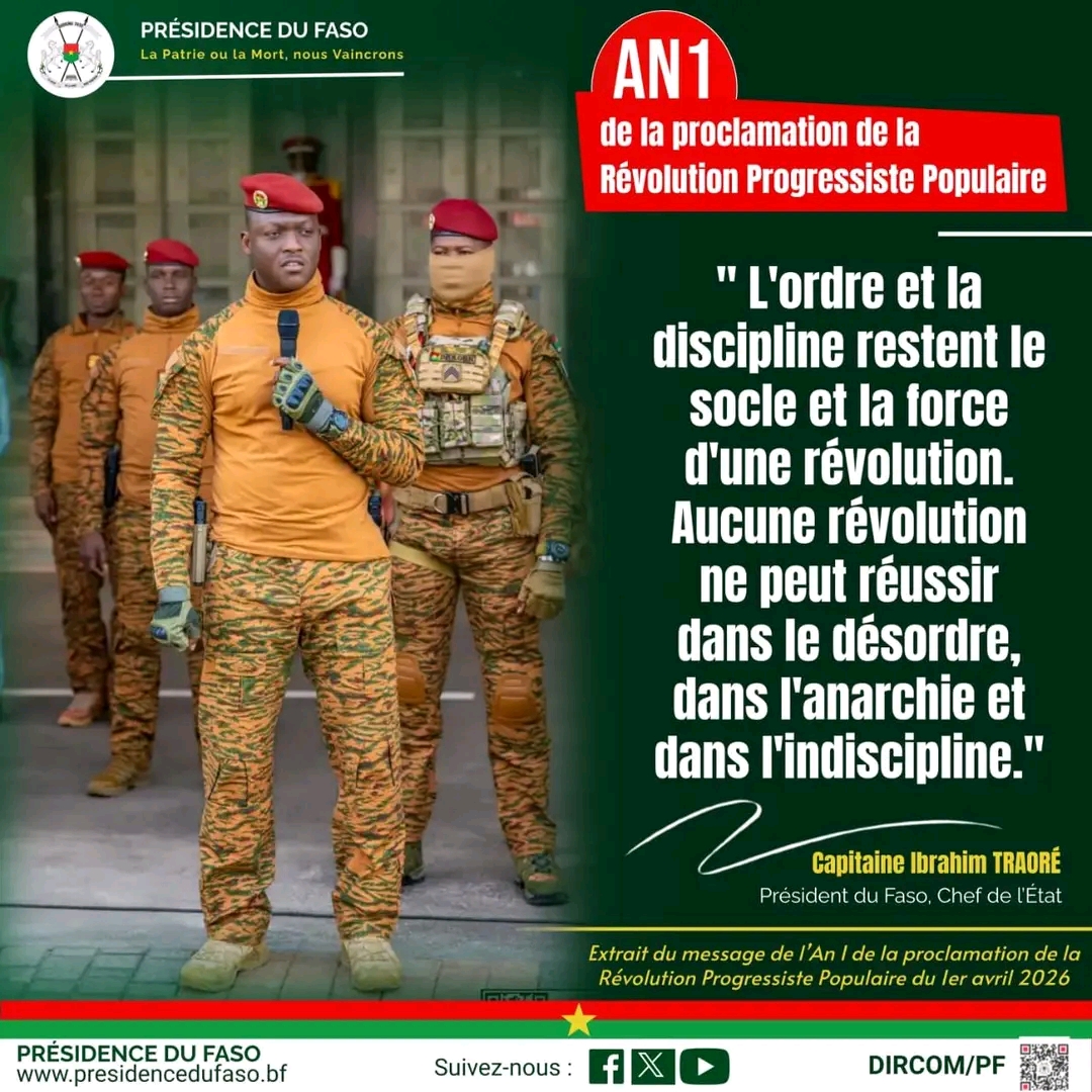 Burkina Faso : Ibrahim Traoré célèbre l’« An 1 » de la révolution et prône ordre et discip ...