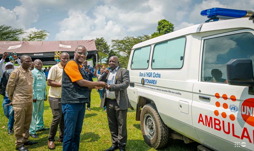 RDC : l’HGR d’Oïcha doté d’une ambulance médicalisée pour les évacuations d’urgence au Nor ...