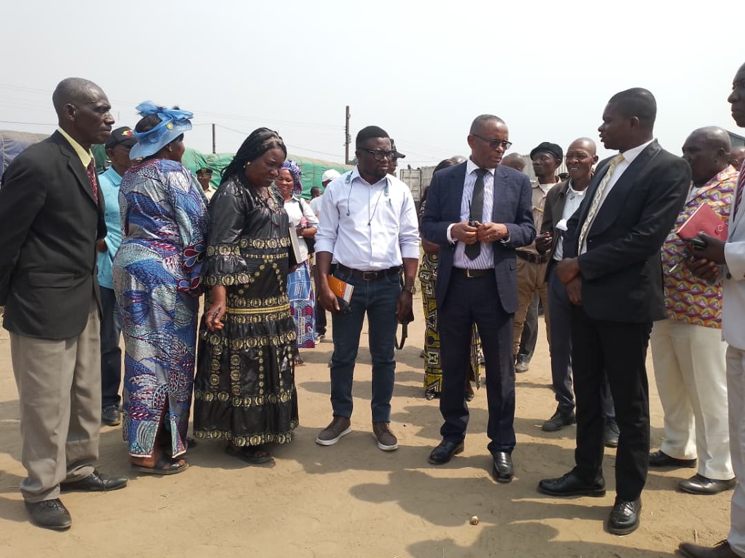 RDC : le ministre provincial des Transports du Kasaï-Central, Fiston Tshiela, en visite à ...