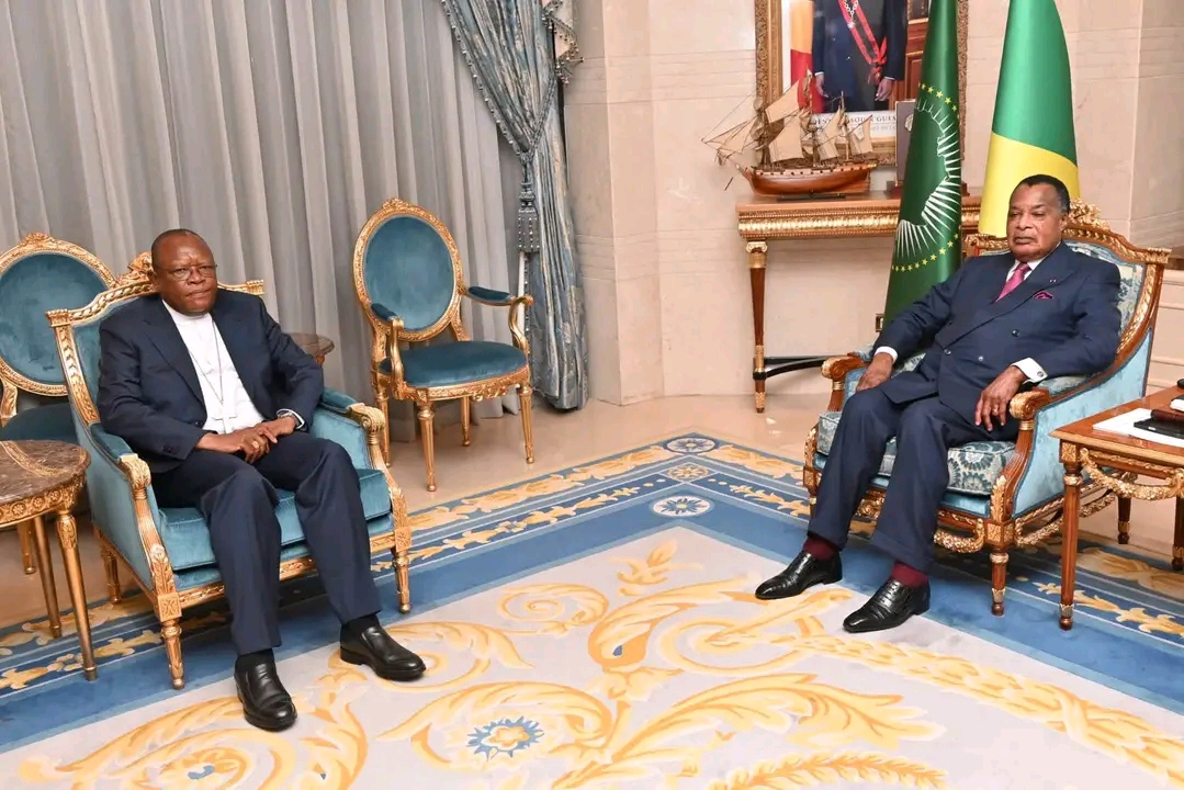 Diplomatie : le cardinal Fridolin Ambongo reçu par Denis Sassou N’Guesso à Brazzaville
